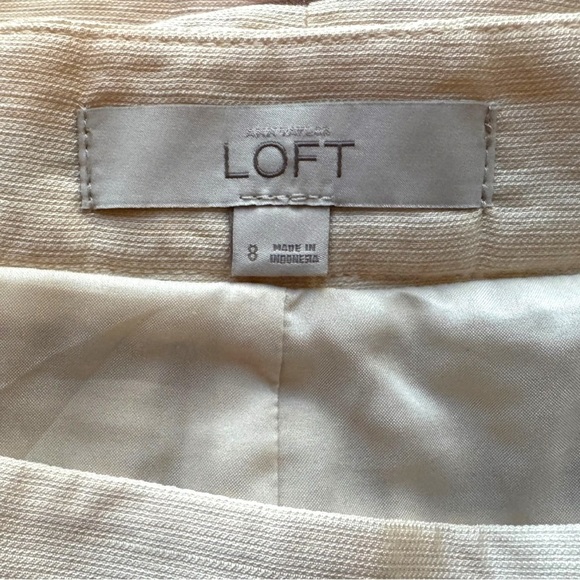 LOFT Multicolor Striped Pleated Skirt - Size 8 - Picture 12 of 15